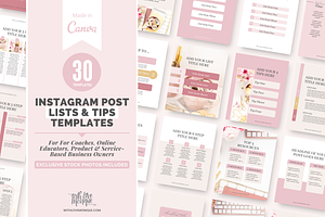 30 Instagram Post Tips Templates