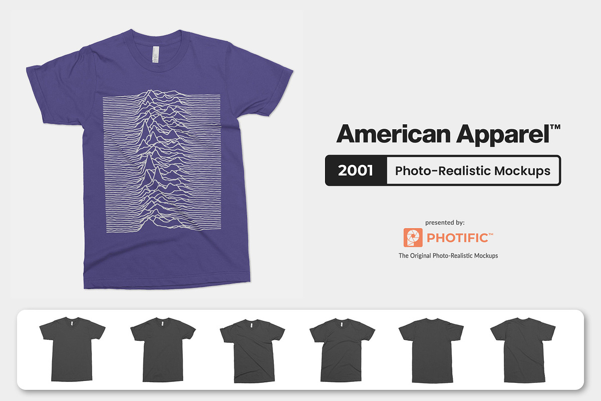 American Apparel 2001 Shirt Mockups, a Shirt Mockup by Photific (Photo 1 of 6)
