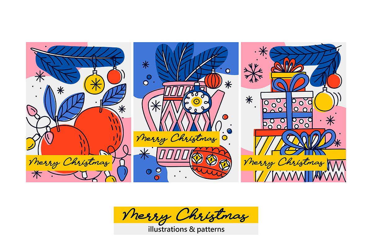 Christmas doodles, an Illustration by Nastya Tkachova (Photo 3 of 8)