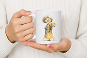 Whimsical Spring Grandma Clipart, a Seasonal Illustration by Canvas Craft (Thumbnail 9 of 10)