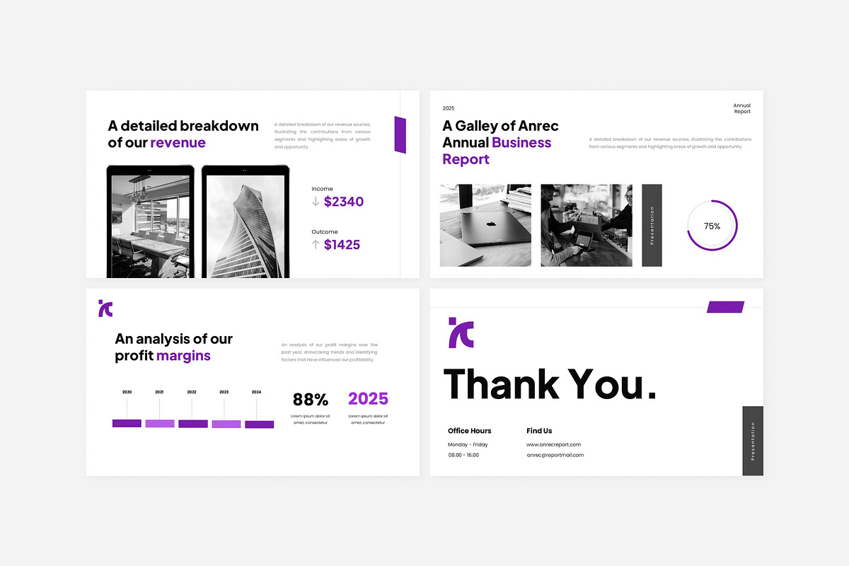 Modern Annual Business Presentation, a Presentation Template by Eklip Studio (Photo 5 of 6)