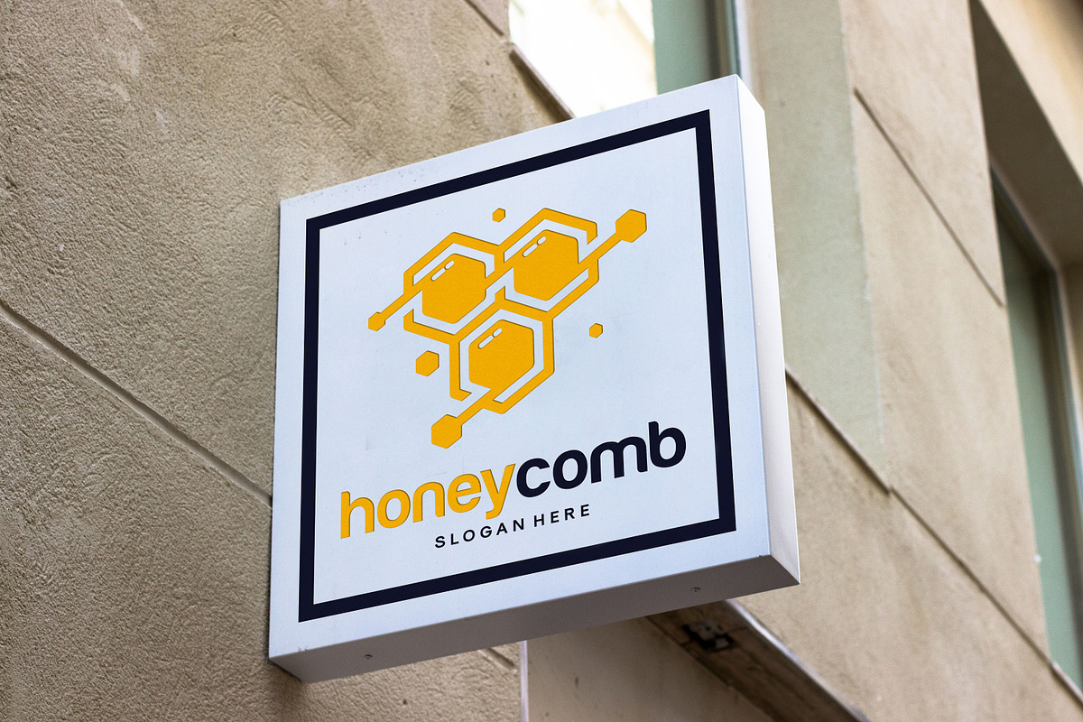 Honey Comb Logo Template, a Branding & Logo Template by Lucky Creative (Photo 3 of 5)