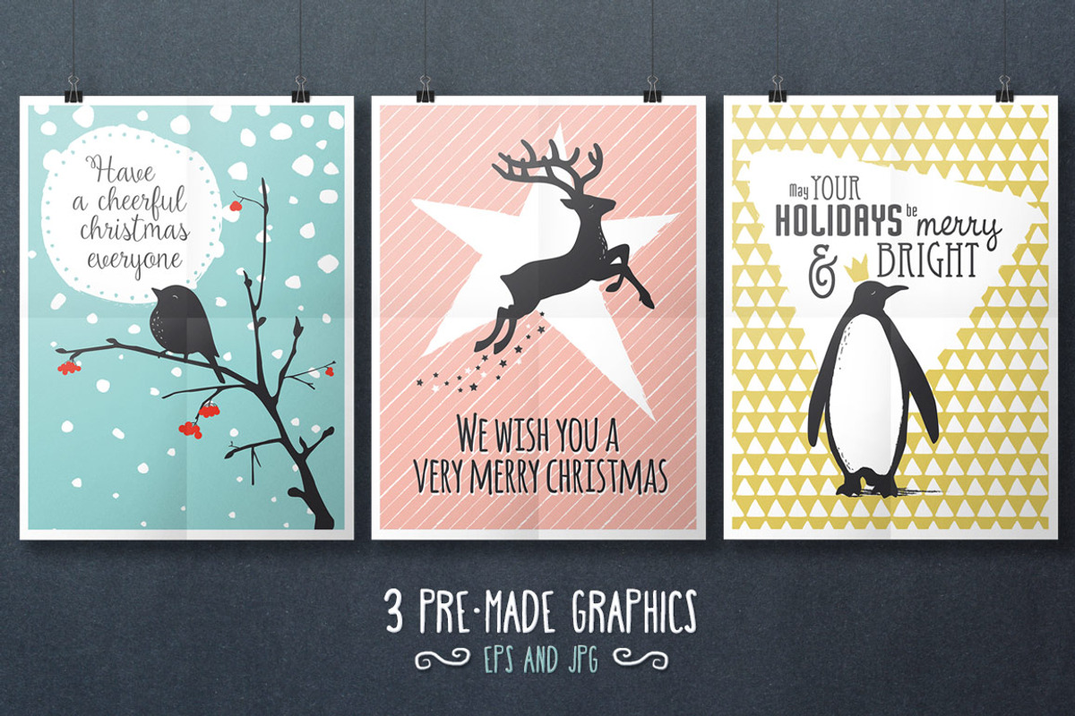 Small Winter Graphic Collection, an Illustration by nordicworker (Photo 2 of 3)