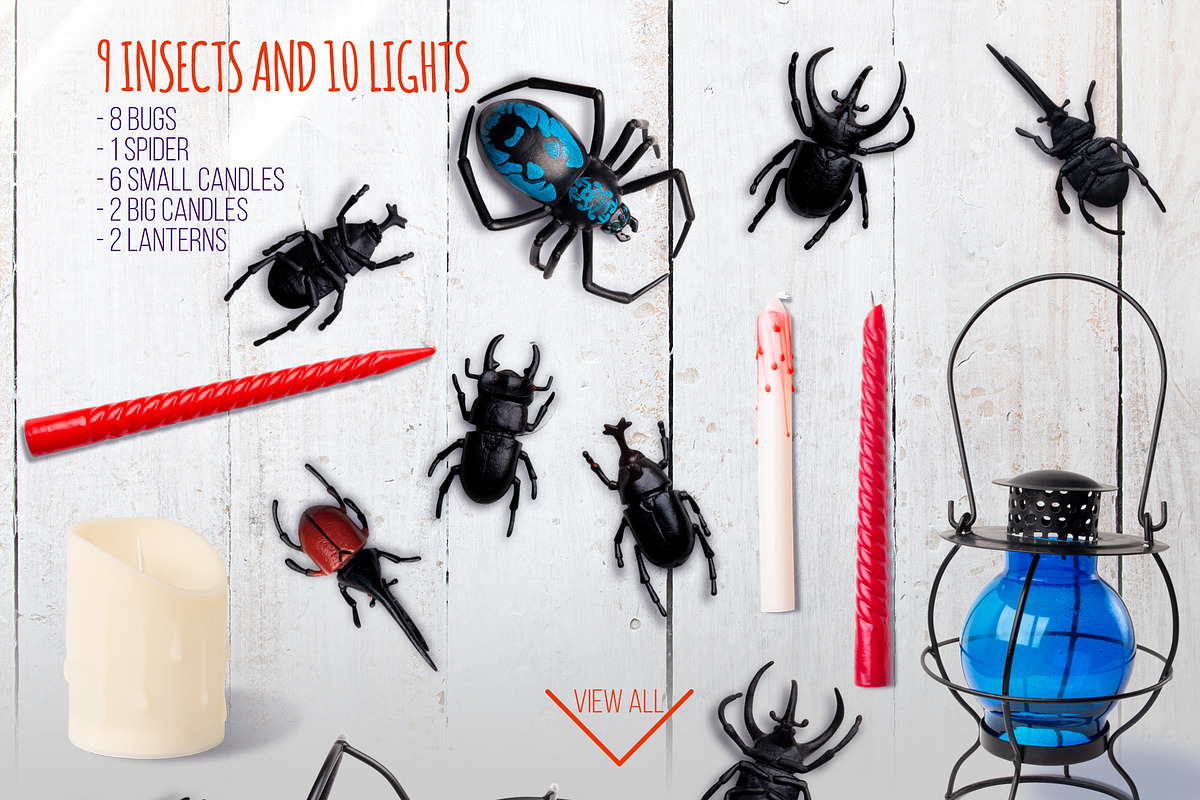192 isolated Haloween moveable items, a Books & Magazine Mockup by rubinat (Photo 12 of 15)