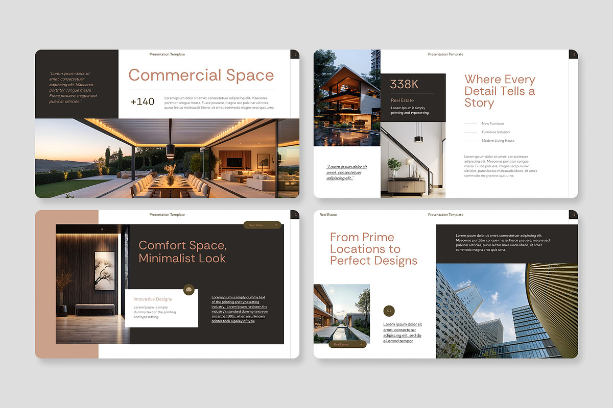 Minimalist Real Estate PowerPoint, a Presentation Template by Premast (Photo 3 of 4)
