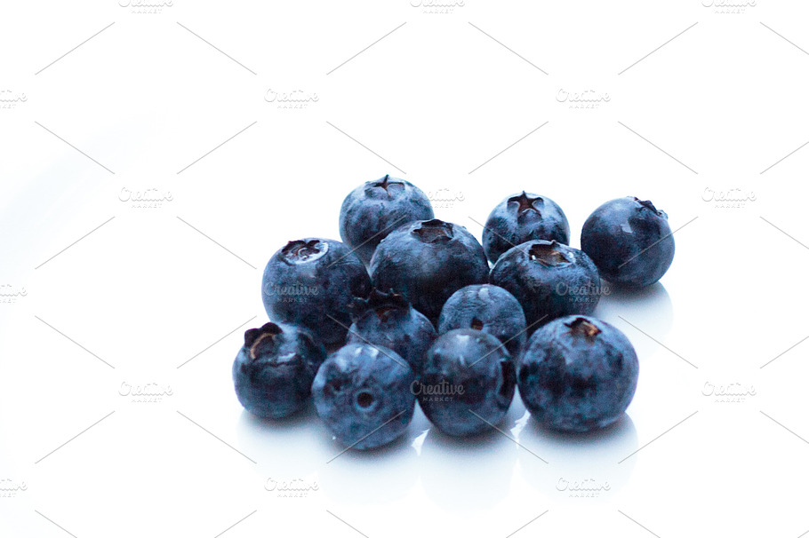 Blueberries Isolated Containing Blueberry Fruit And Summer