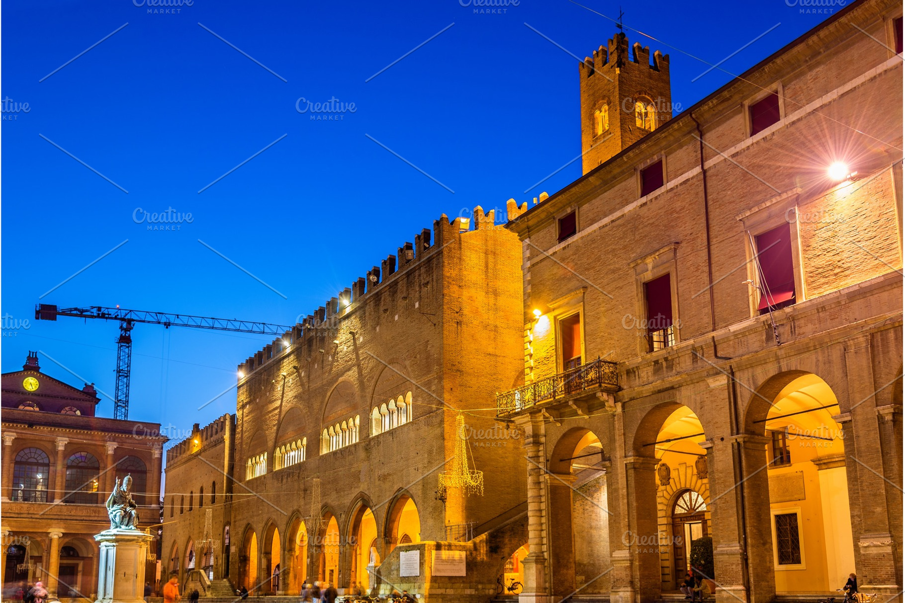 Municipal buildings on Piazza Cavour in Rimini - Italy, an Architecture Photo by Leonid Andronov