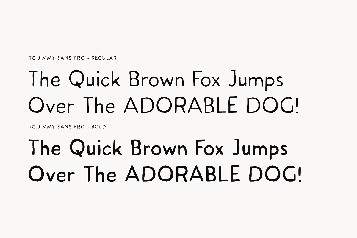Jimmy Sans Pro - Handwritten Sans, a Sans Serif Font by Tom Chalky (Photo 7 of 7)