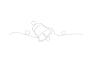 Continued line bell art, an Object Graphic by lawoel (Thumbnail 3 of 3)