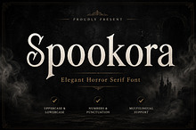 Spookora — Elegant Horror Serif Font