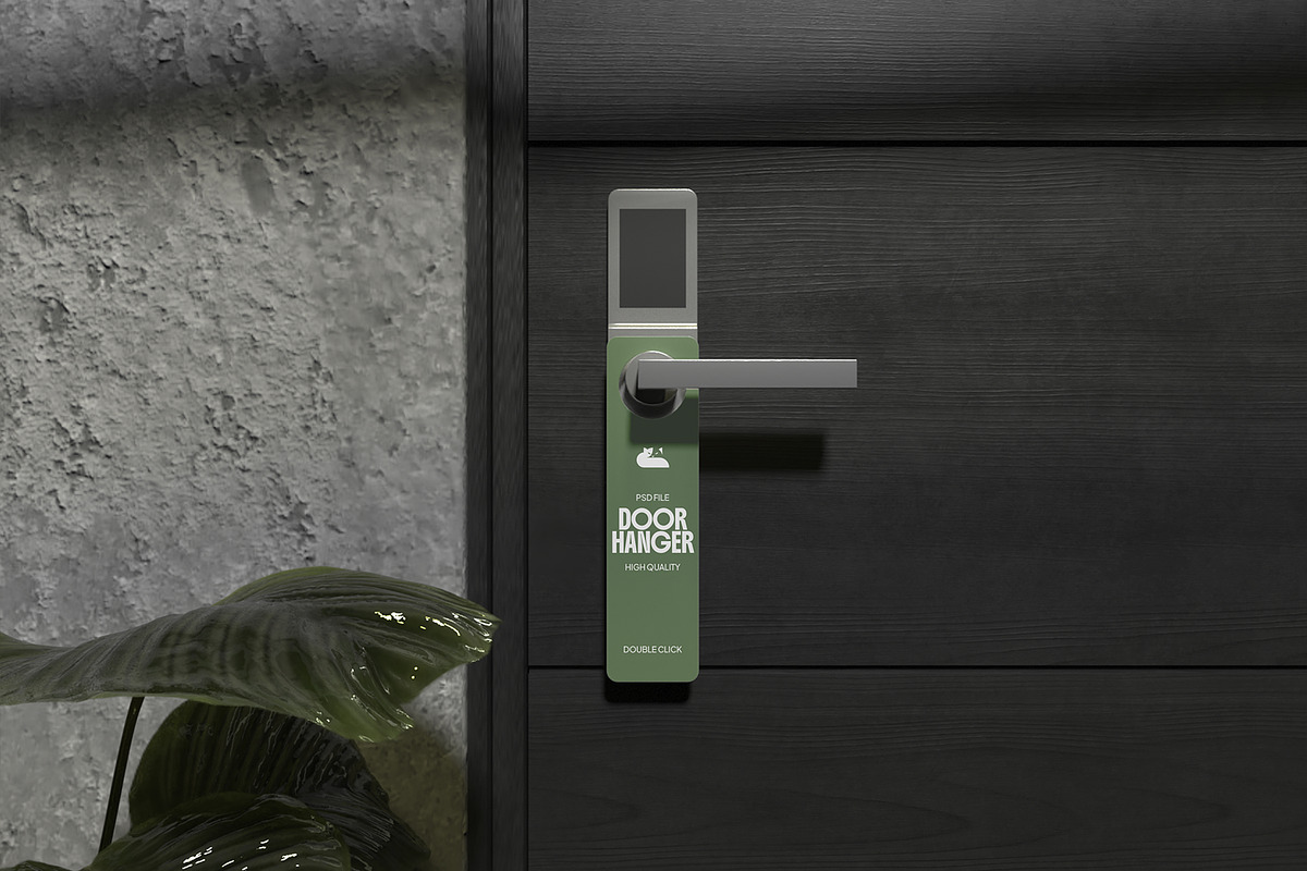 Door Hanger Mockup, a Household Mockup by Unerispace (Photo 5 of 5)