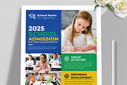 School Admission Flyer Design, a Flyer Template by MightyDesign (Thumbnail 2 of 6)