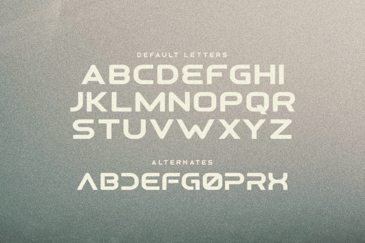 Osiris - Futuristic Font preview 2
