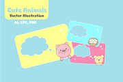 Cute Animals vector illustration, an Object Graphic by VL Shop (Thumbnail 2 of 3)