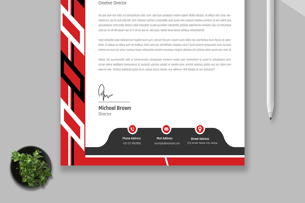 Letterhead Design Template, a Stationery Template by MightyDesign (Photo 5 of 8)