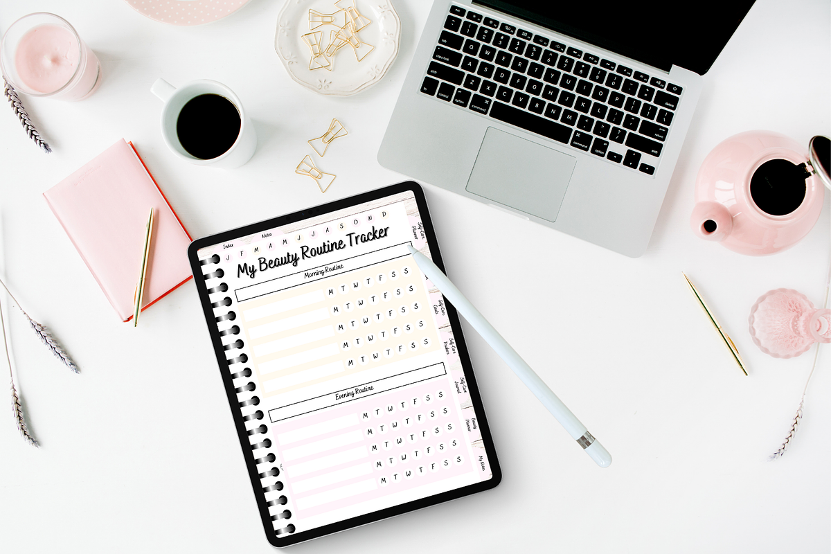 Canva Self-Care Digital Planner, a Stationery Template by DigitalbossCreations (Photo 8 of 9)