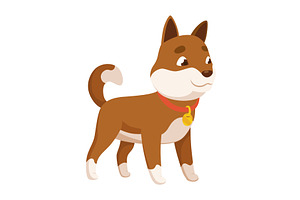 Pet shop icon. Cute little dog, an Object Illustration by the8monkey