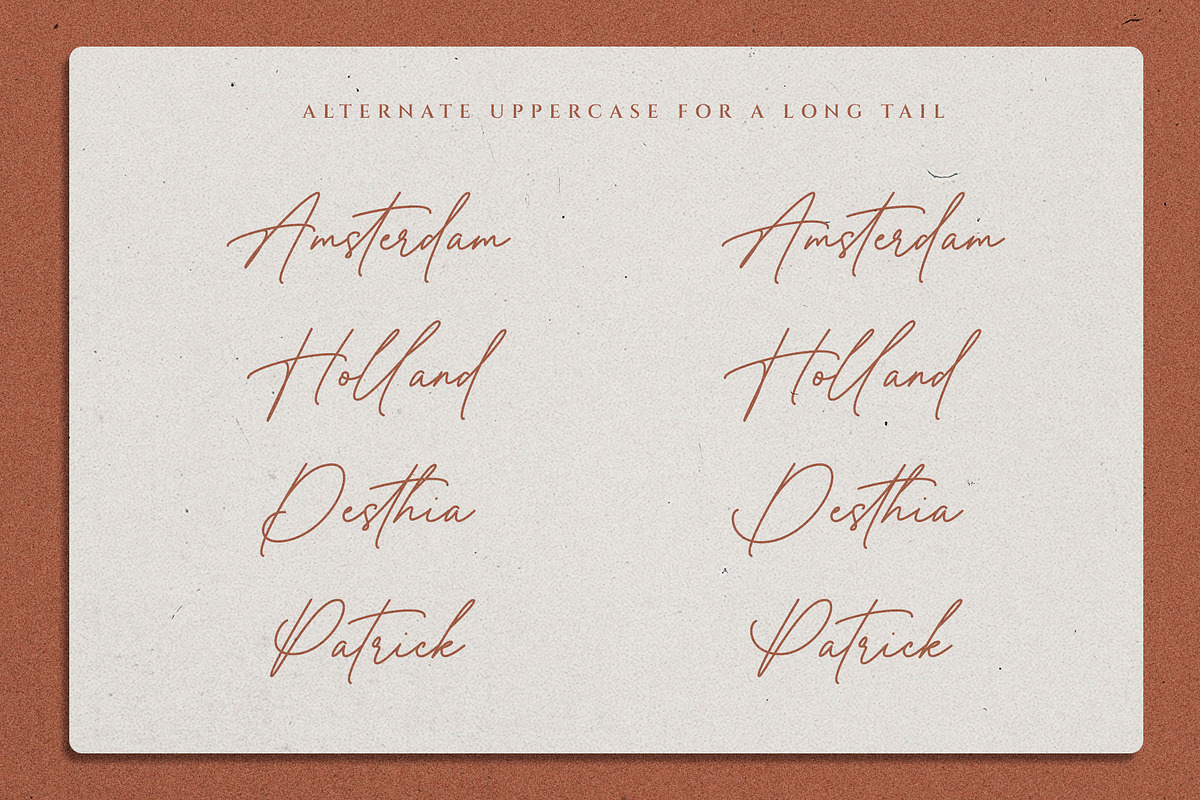Bella Hestina Handwritten Font, a Handwritten Font by RantautypeStudio (Photo 8 of 15)