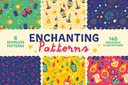 Enchanting Patterns - Vector, a Pattern Graphic by Carole Chevalier (Thumbnail 1 of 7)