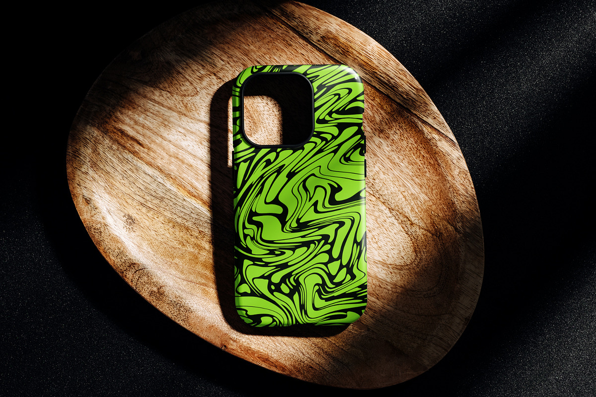 Green Liquid Shapes, a Texture Graphic by MalyskaStudio (Photo 14 of 15)