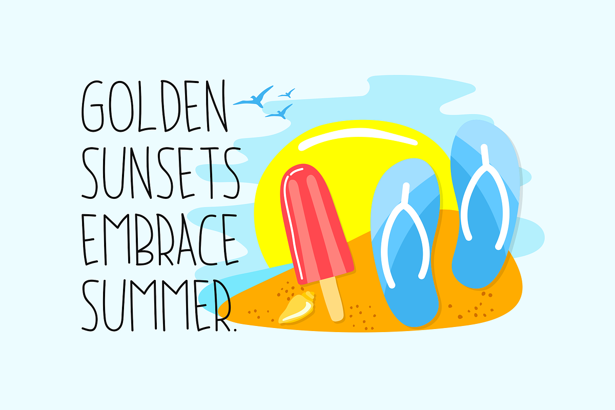Summer Freedom Typeface, a Handwritten Font by Seemly Fonts (Photo 3 of 5)