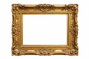Classic Golden Frame, a Decorative Illustration by VetalStock