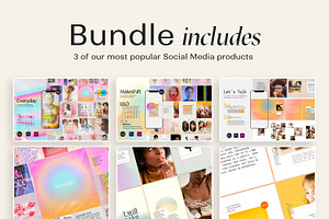 3in1 Gradients Templates Bundle