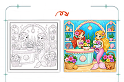 Underwater Dreams Coloring Book, a Decorative Illustration by Coco Bloom (Thumbnail 5 of 8)