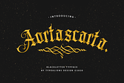Aortascarta, a Blackletter Font by ilhamtaro (Thumbnail 1 of 13)