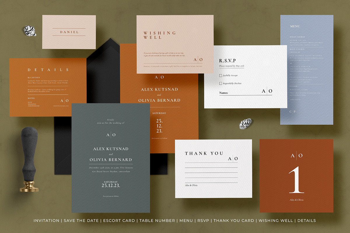 Minimal Wedding Invitation - Olivia, an Invitation Template by Azka Creative (Photo 4 of 4)