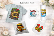 Tropical Christmas Sarcastic Quotes, a Decorative Illustration by Artnoy (Thumbnail 6 of 8)