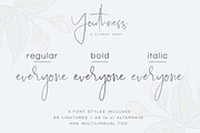 Youthness - A Classy Script, a Script Font by Dharmas Foundry (Thumbnail 3 of 16)