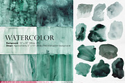 Watercolor Bundle-Background&Shape, a Texture Illustration by Beigetime (Thumbnail 2 of 13)