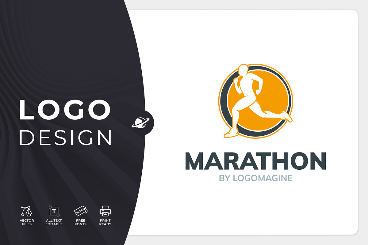 Marathon Logo Template, a Branding & Logo Template by LOGOMAGINE (Photo 1 of 16)