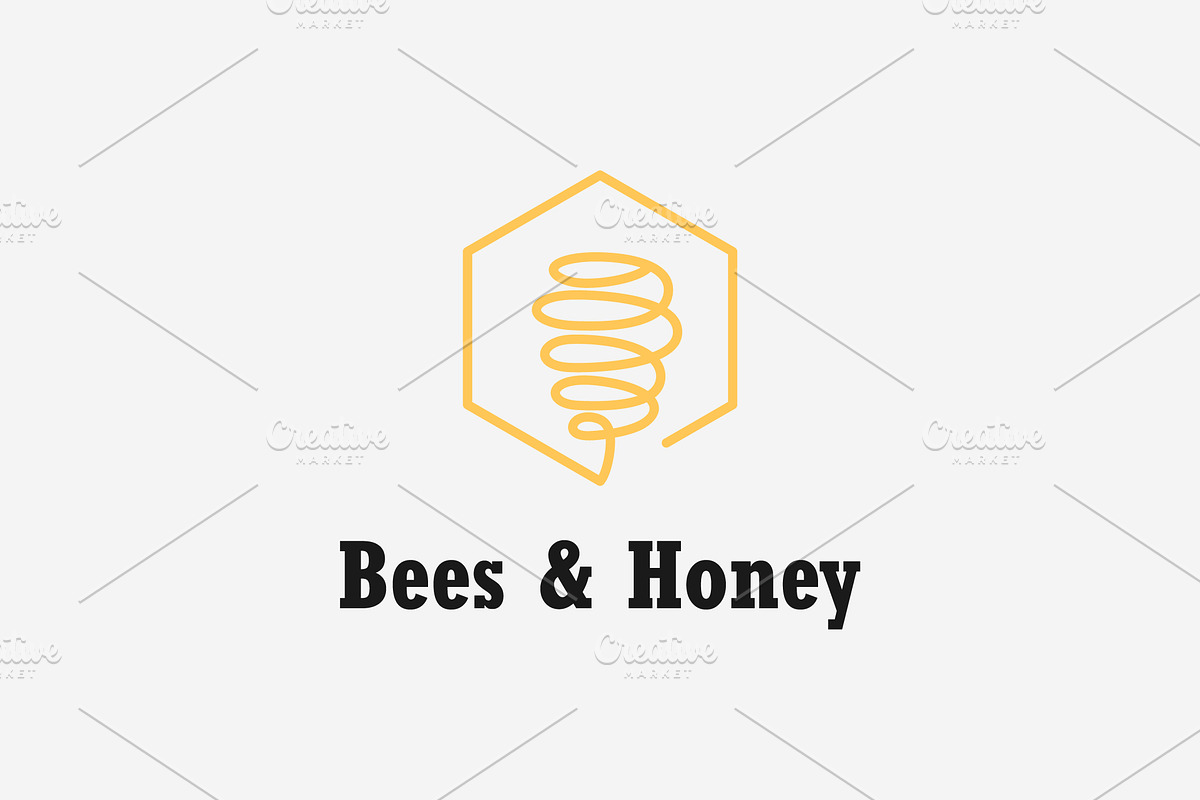 Honey Logo Icon Bees Logo Design, a Branding & Logo Template by yanuart