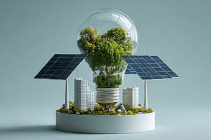 Green City Energy Lightbulb Solar Pa, a Photo by Pixeness Studio