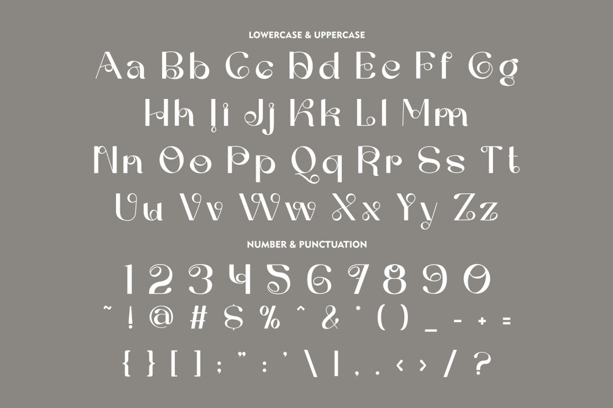 Grey Jewelry - Stylish Serif Font, a Serif Font by PutraCetol Studio (Photo 9 of 11)