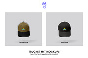TRUCKER HAT MOCKUPS, a Hat Mockup by made_by_nope (Thumbnail 5 of 6)