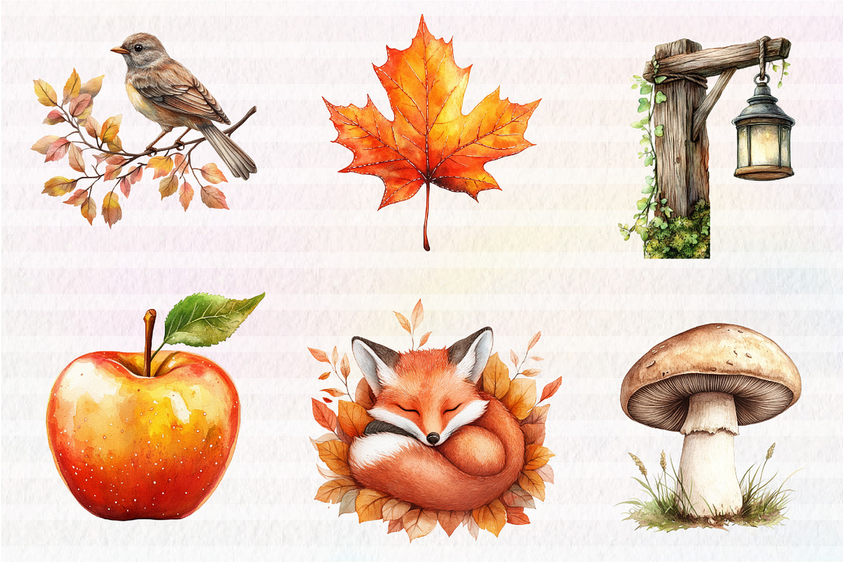 Scandi Autumn Clipart, an Illustration by CreationArt (Photo 2 of 5)