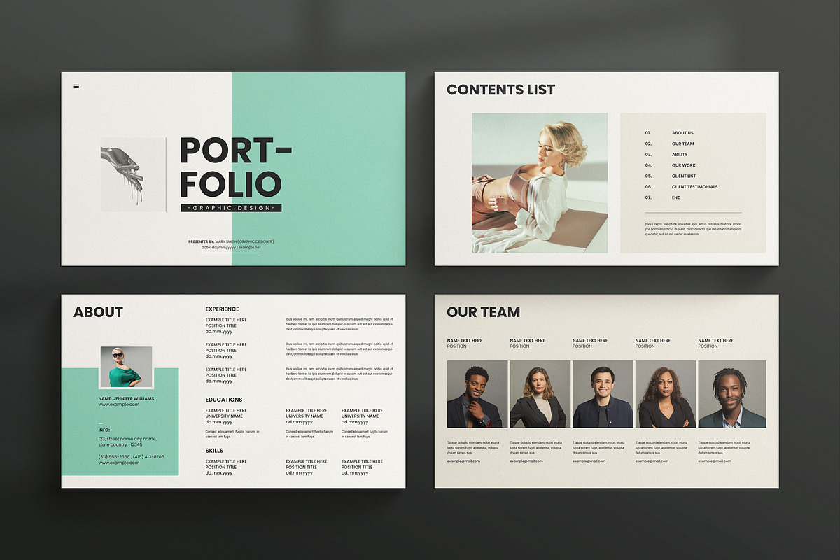 Portfolio Presentation Template, a Presentation Template by MassiveCreator (Photo 2 of 4)