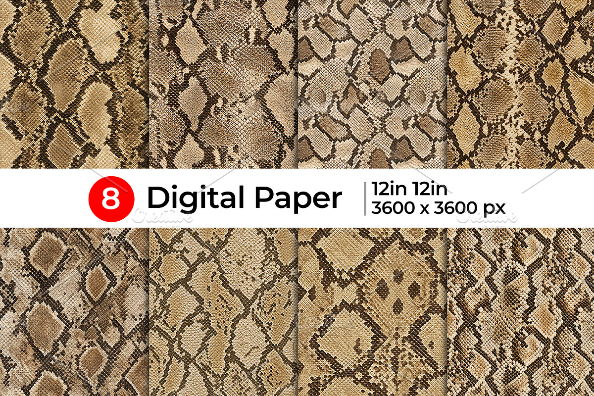 Realistic Python Skin Pattern, a Pattern Graphic by Artonix (Photo 1 of 3)