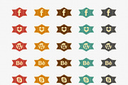 150 Vintage Social Media Icons, an Icon by MusiqueDesigns (Thumbnail 3 of 4)