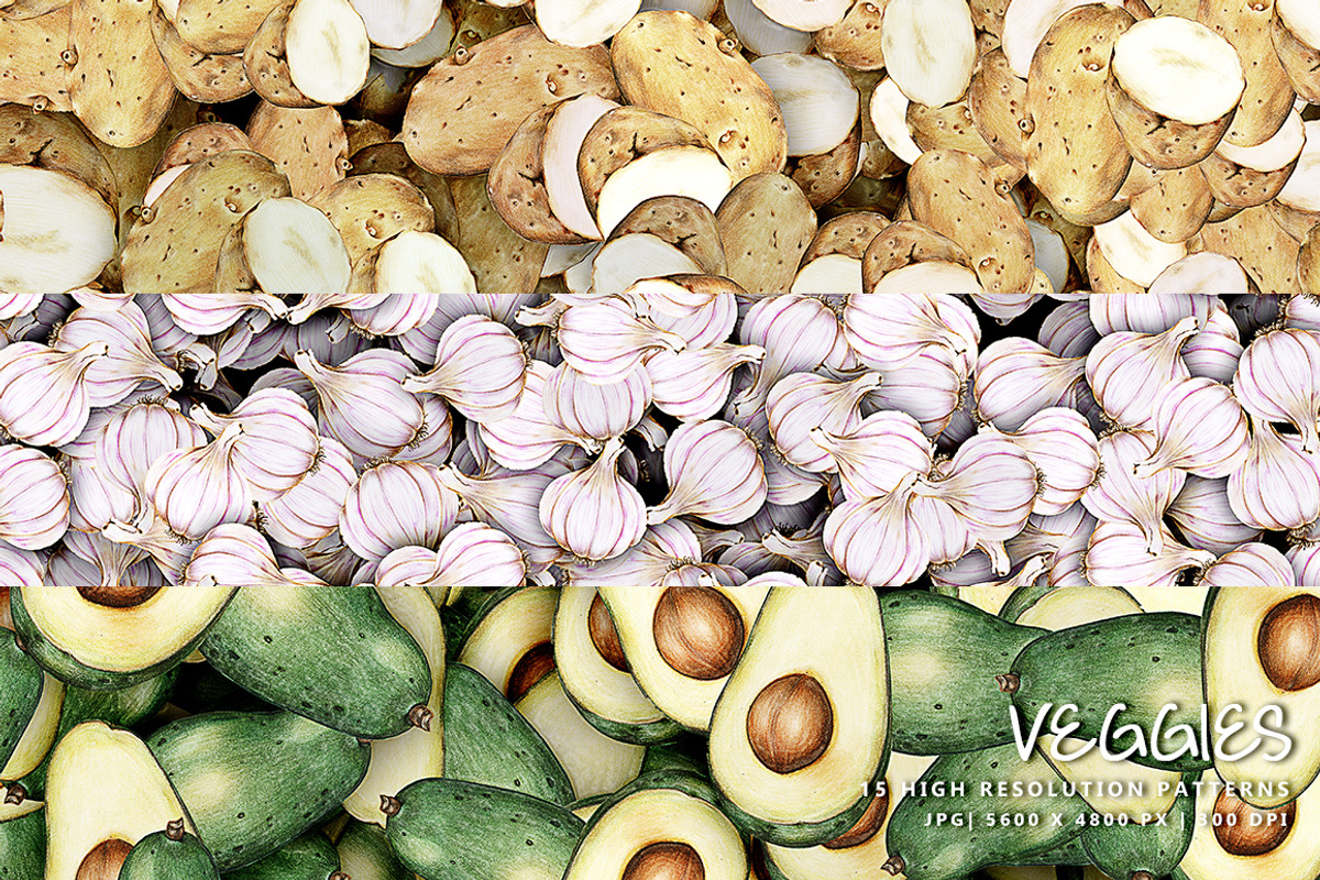 Veggies, a Pattern Graphic by Digital Art Creations (Photo 5 of 7)