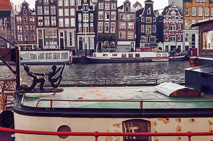 View of the canals  in amsterdam containing amsterdam, netherlands, and city