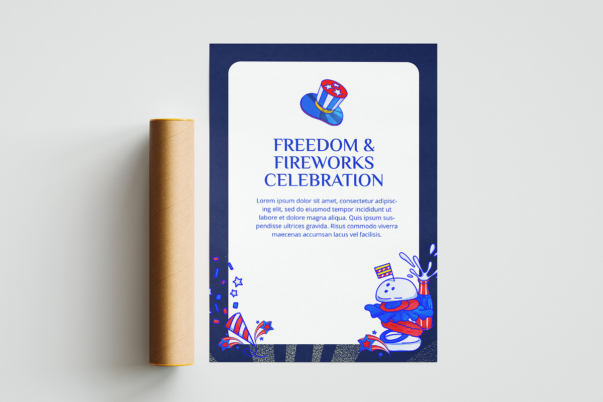 Freedom & Fireworks Celebration, a Seasonal Illustration by CreativeValuation (Photo 7 of 12)