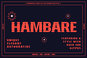 Hambare - Modern & Futuristic, a Sans Serif Font by Differentialtype (Thumbnail 1 of 9)