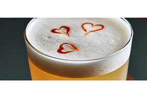 Craft Beer Pint Glass With Heart, a Food & Drink Photo by piter.goskov