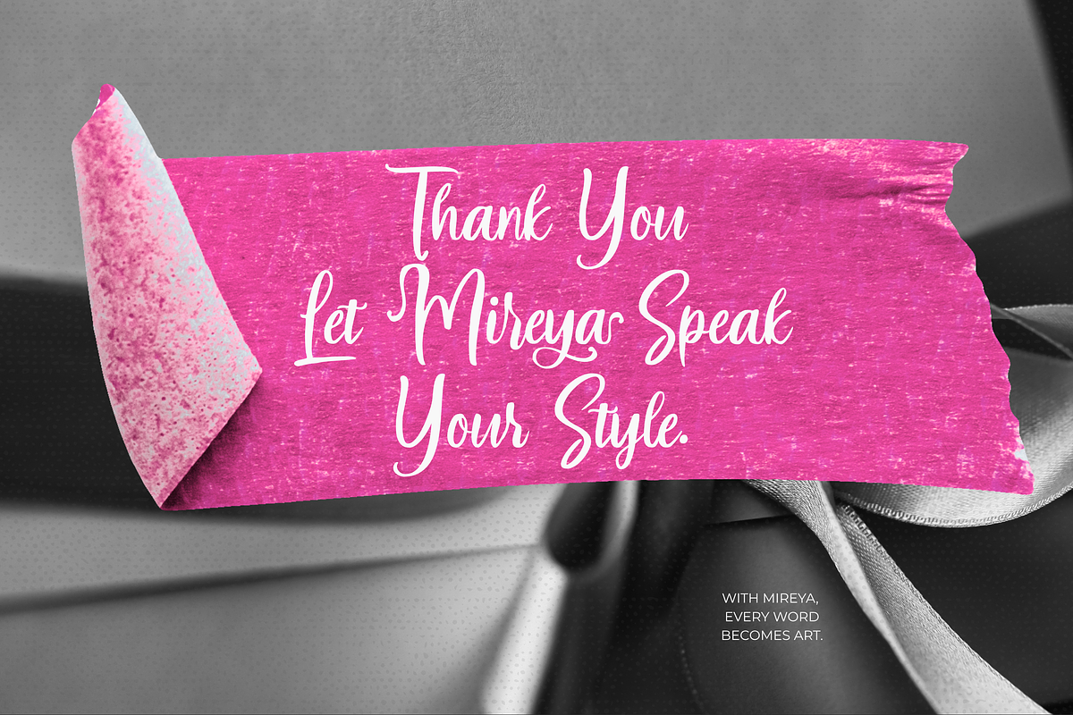 Mireya, a Script Font by Gatype (Photo 10 of 10)