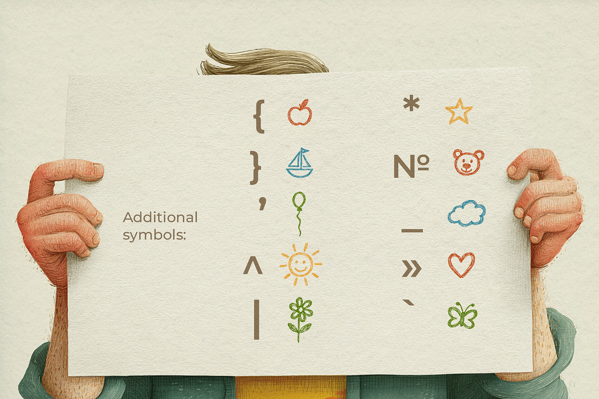 Playful Doodle Cute Decorative Font, a Font by Graphic Spirit (Photo 12 of 13)