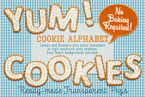 Cookies Alphabet - Letters & Numbers